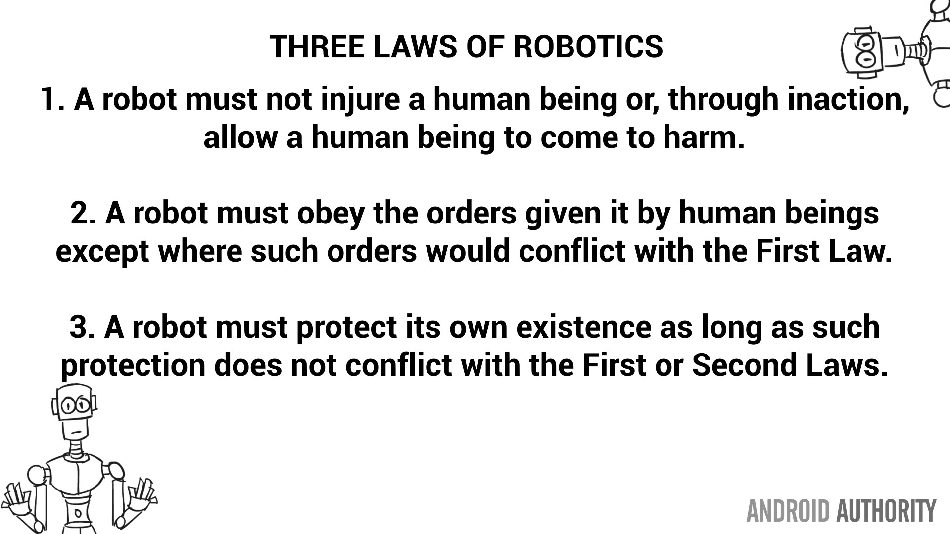 Patent Ed med sig Why the three laws of robotics won't save us from Google's AIs