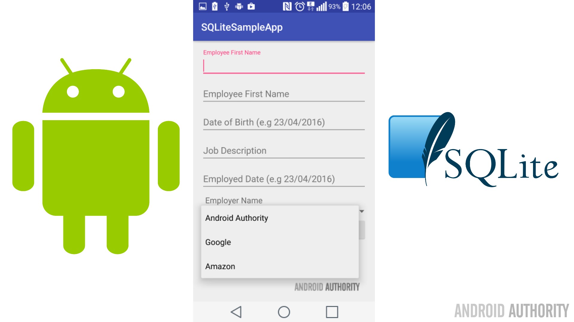 how to create sqlite database in android step by step