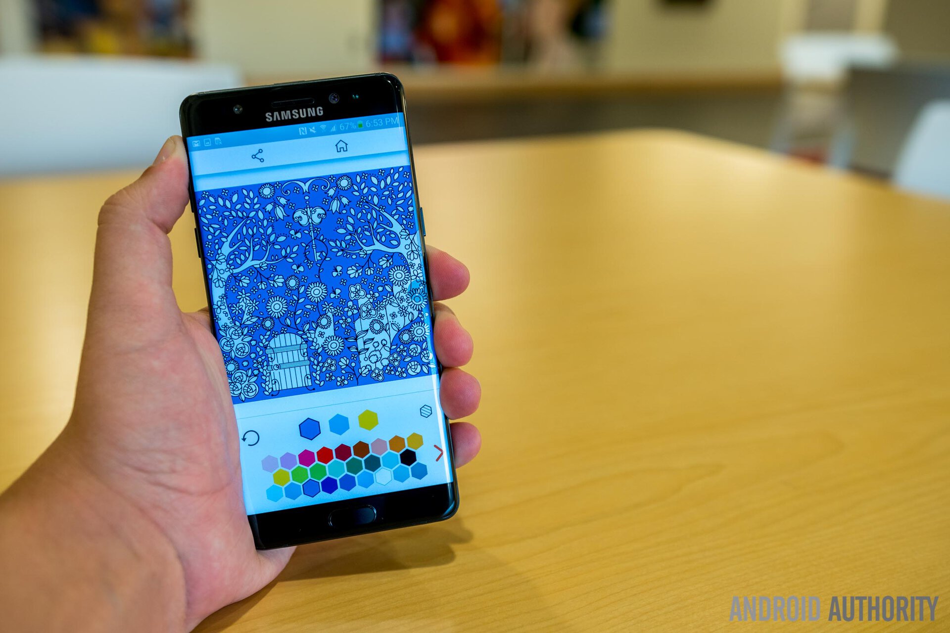 Samsung Galaxy Note 7 (Notetaking)-22 (in hand front colorfy app)