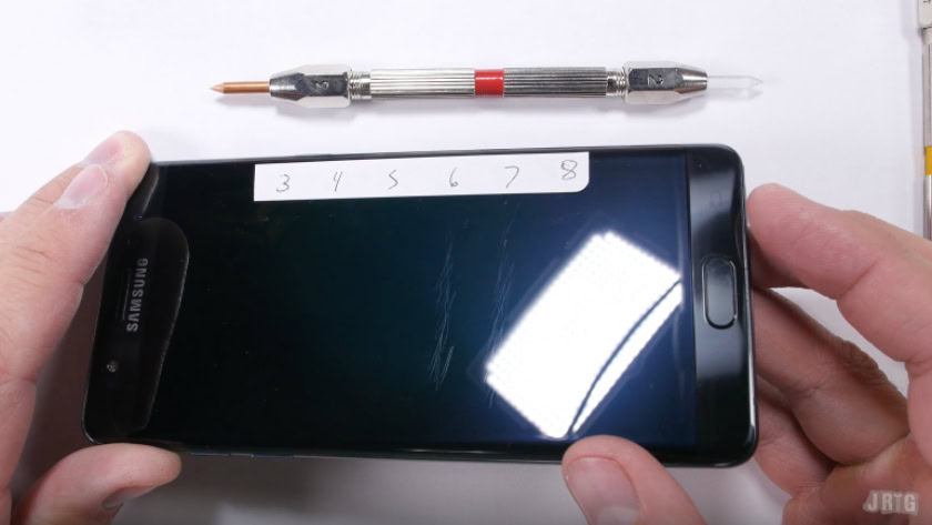 Samsung Galaxy Note 7 Scratch Test correction video