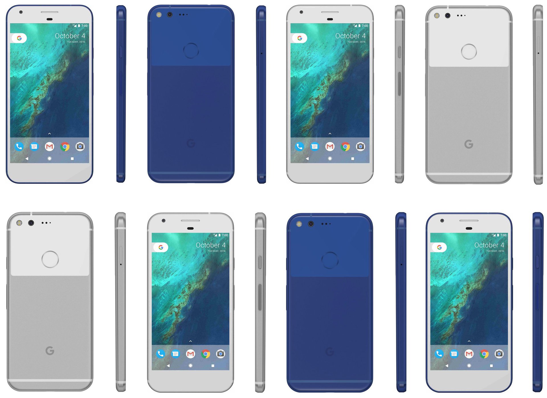 google pixel blue