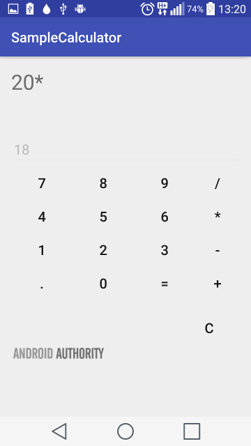 Simple Calculator - with calculation