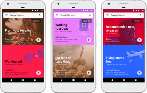 Google Play Music receives new UI and smarter playlists