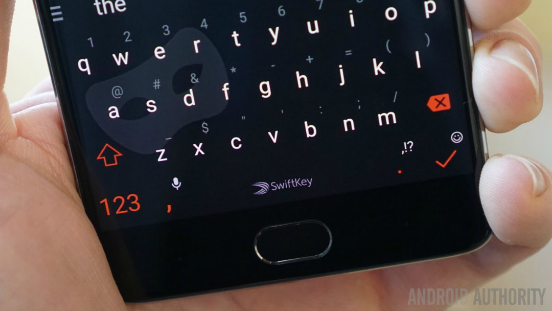 The Swiftkey keyboard app in incognito mode.