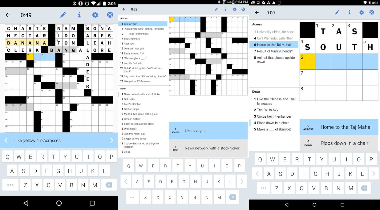 The New York Times Crossword App Finally Makes Its Android Debut The new york times crossword app finally makes its android debut