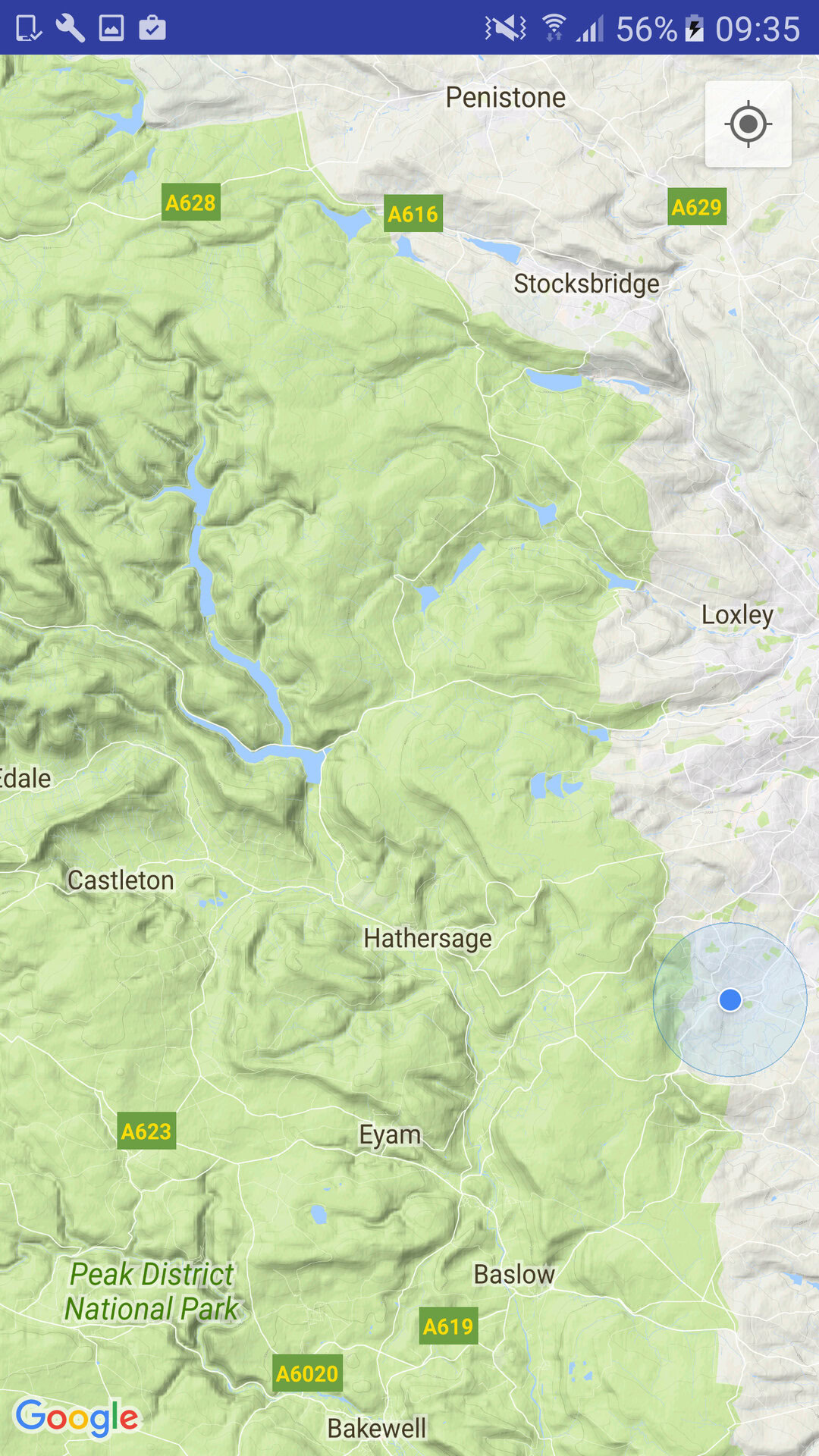 terrain-google-map