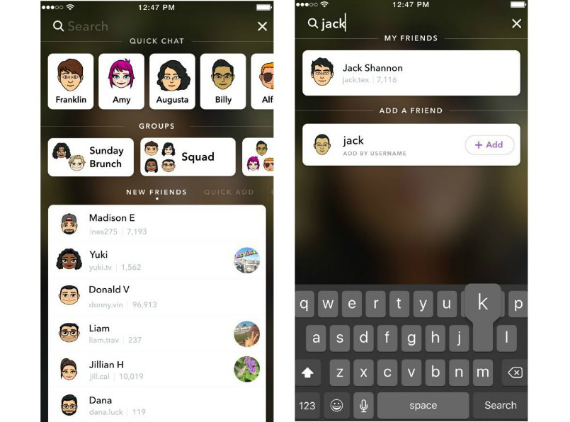 Snapchat gets a refreshed interface and improved search function