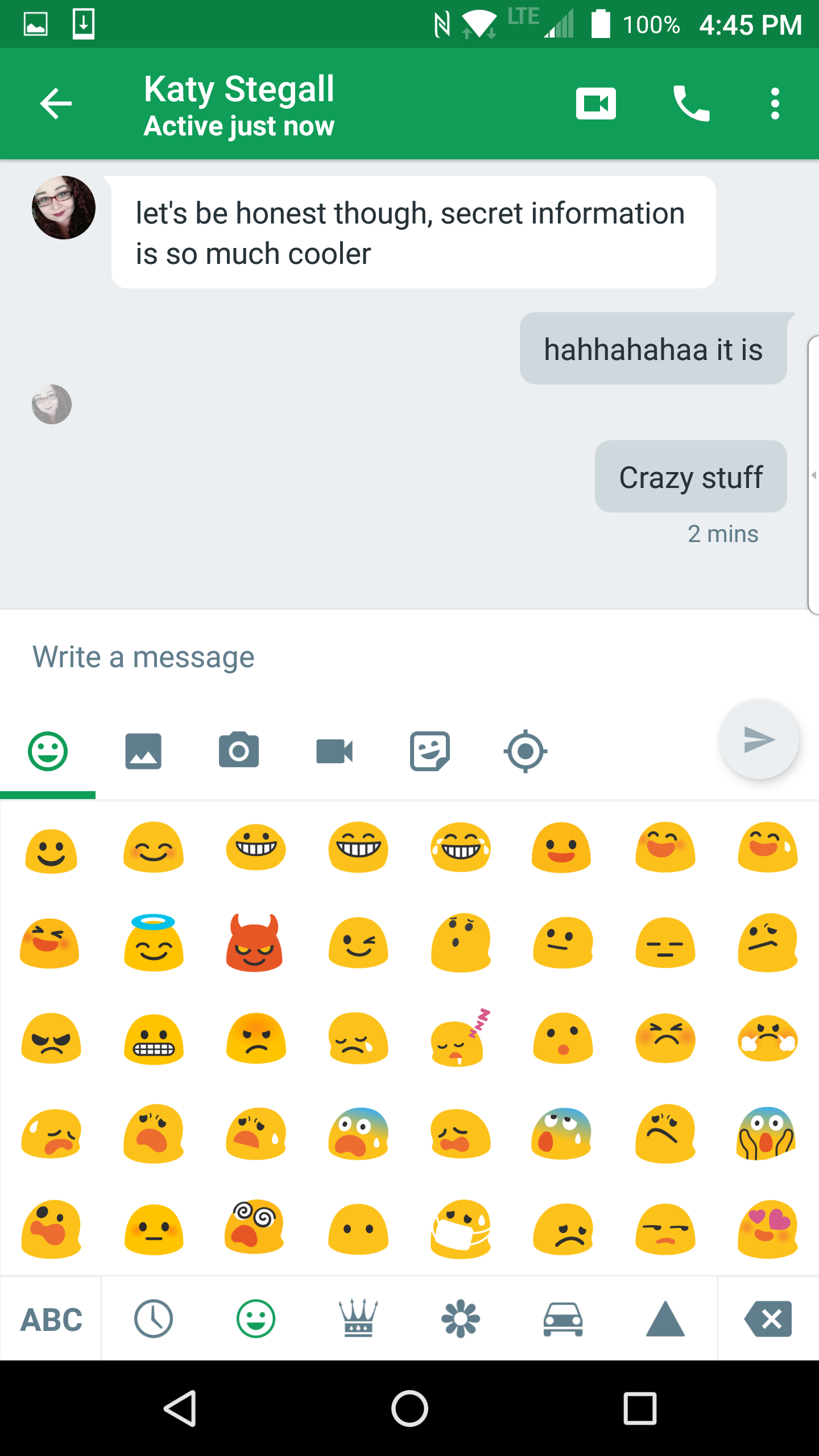 hangouts android emoji keyboard