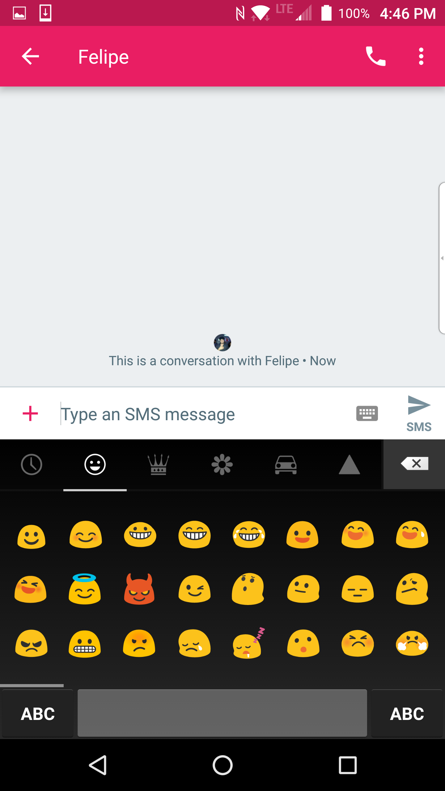 google messenger android emoji keyboard
