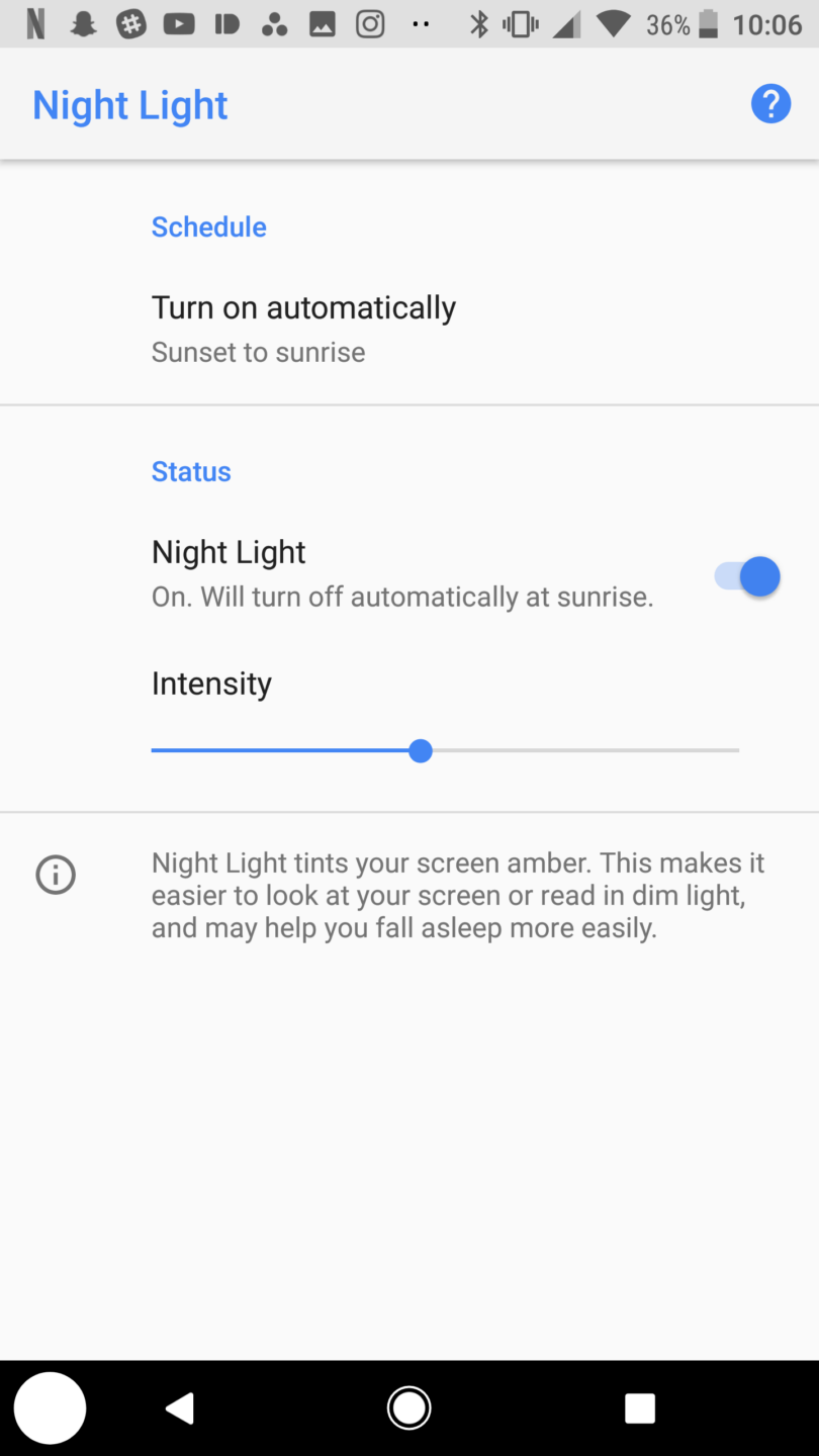 Night Light adds a slider to control intensity [Diving into Android O ...
