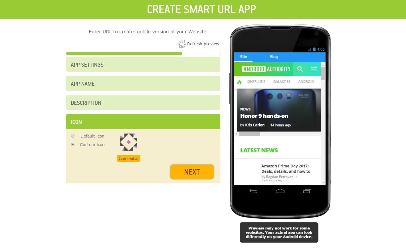 AppsGeyser android apps maker