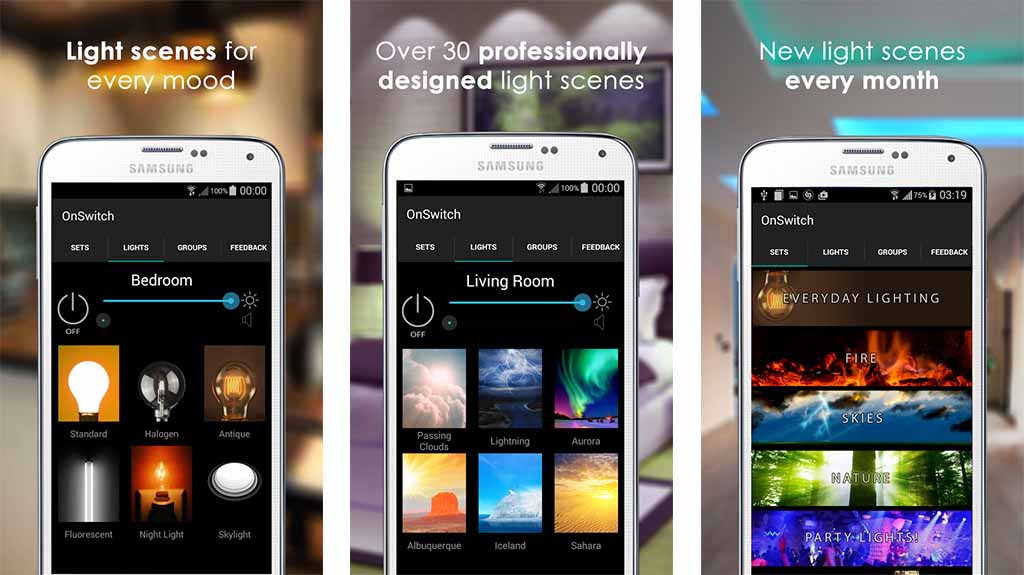 OnSwitch - best philips hue apps for android