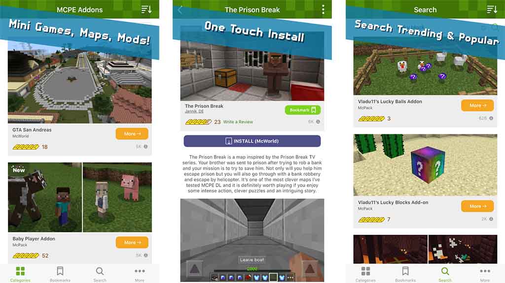 Addons for Minecraft PE - the best minecraft apps for android
