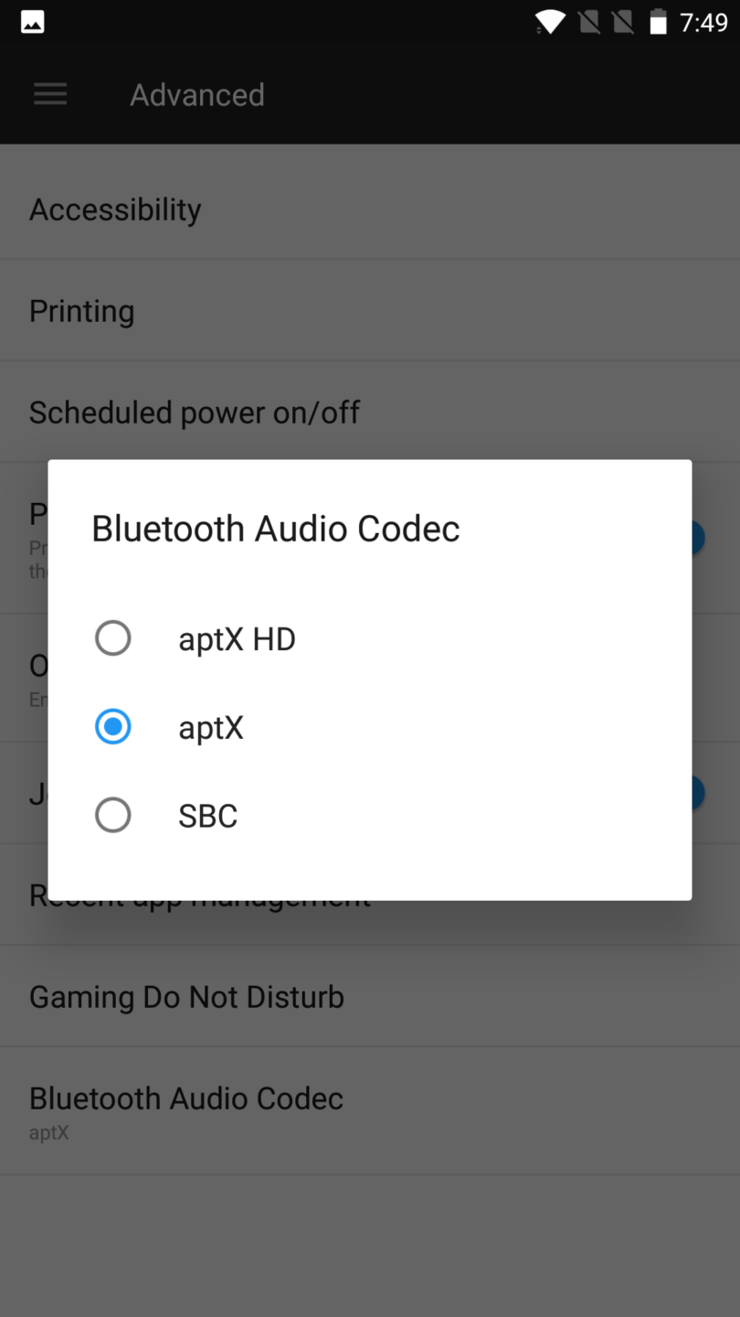 How to change the Bluetooth audio codec on the OnePlus 5 - Android ...