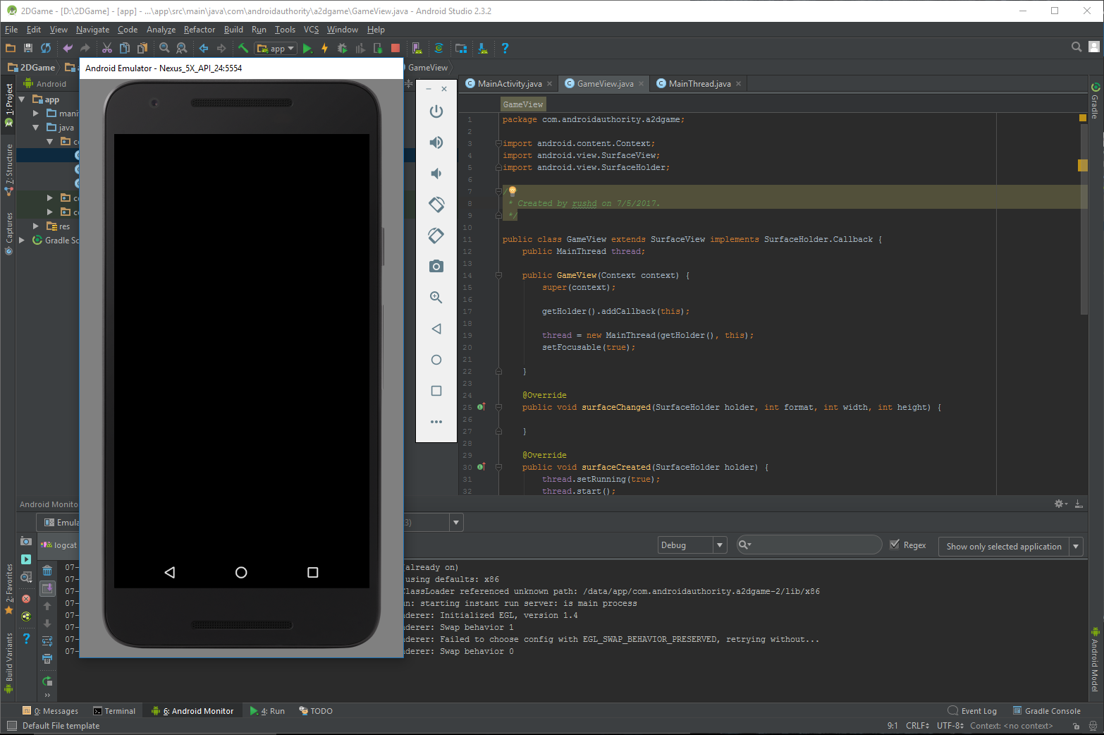 Android studio games