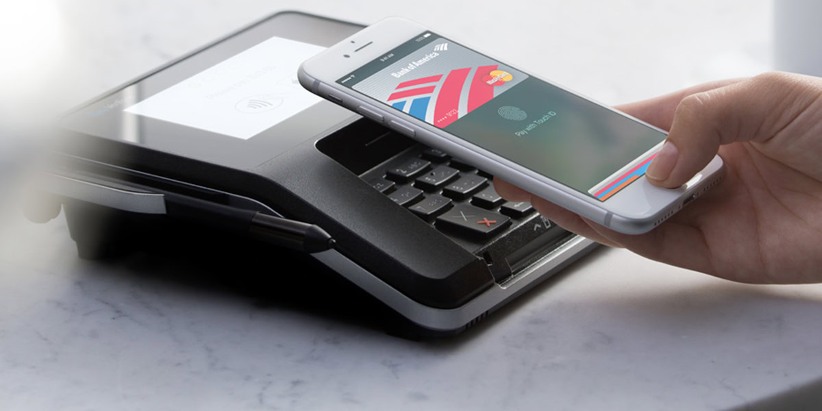 Apple Pay on an iPhone