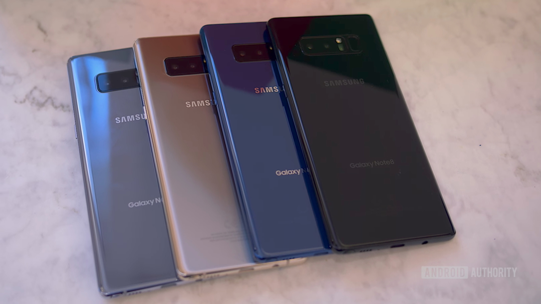 Samsung Galaxy Note 8 colors