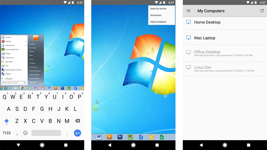 Chrome Remote Desktop - best screen mirroring apps