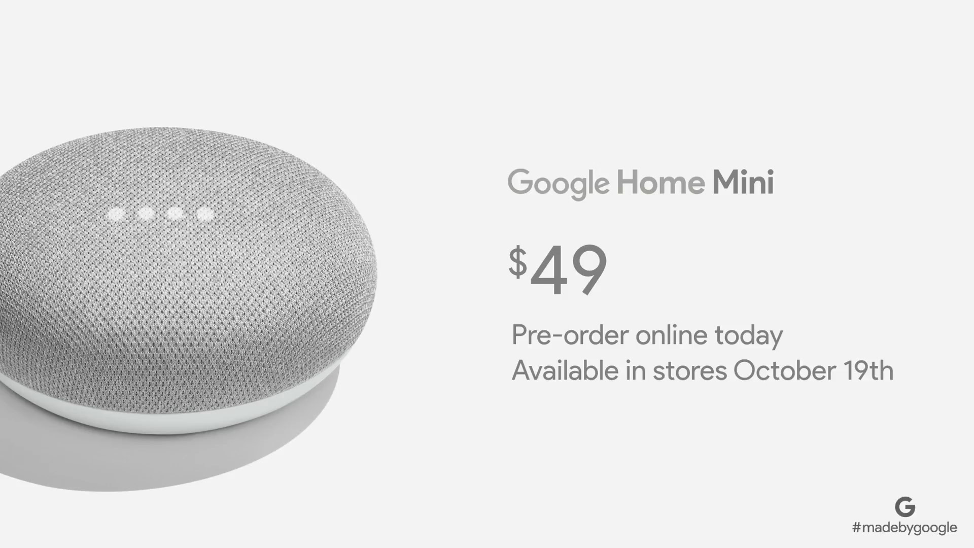 Google Home Mini officially announced: everything you need to know