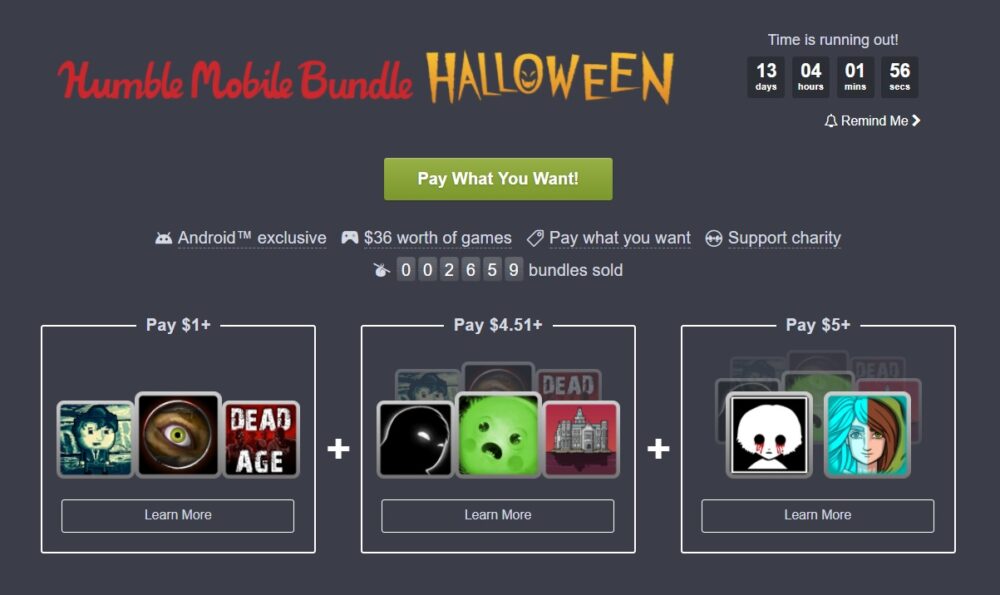 The Humble Mobile Halloween Bundle is here: get 7 spooky games for $5
