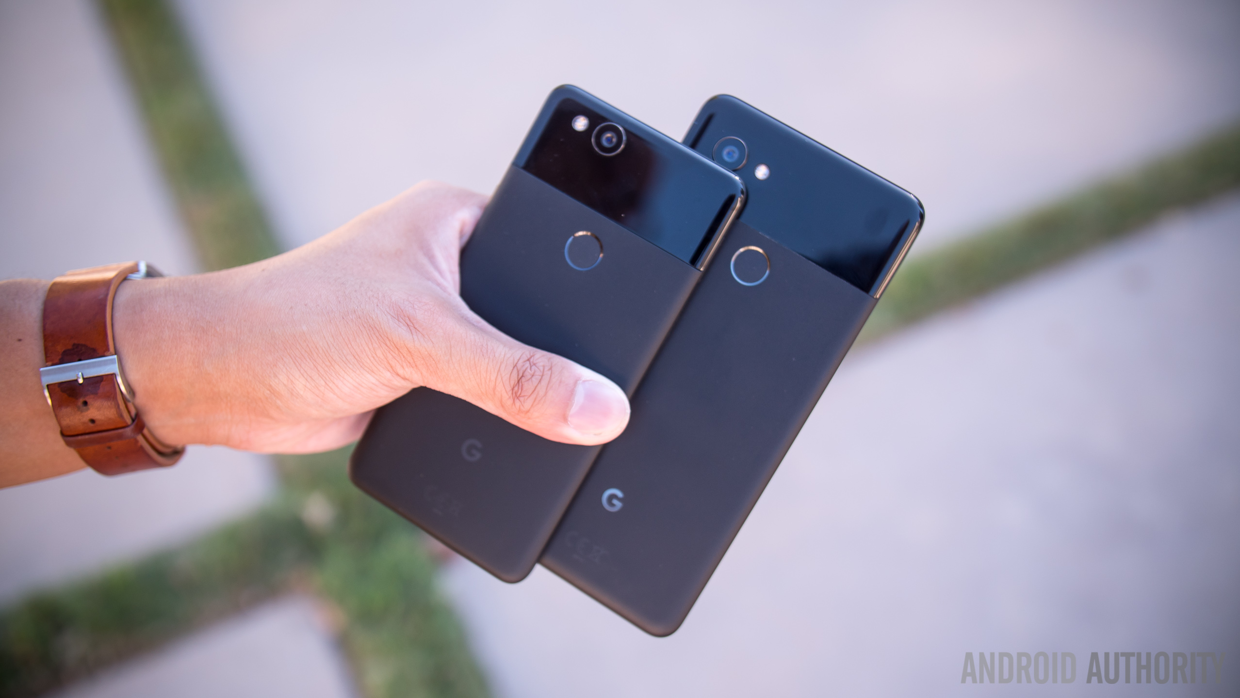 The Google Pixel 2 and Pixel 2 XL.