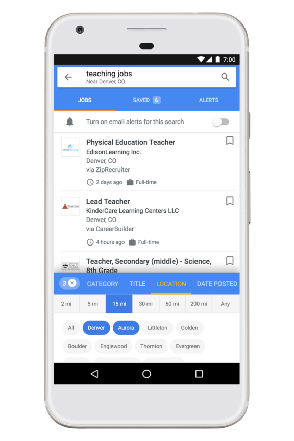 Google Joblevel Google is rolling out new tools to make its job search tool more powerful
