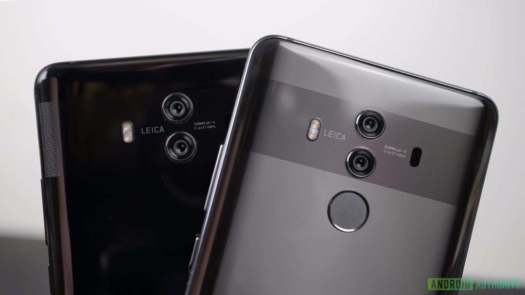 The Huawei Mate 10 and Mate 10 Pro.