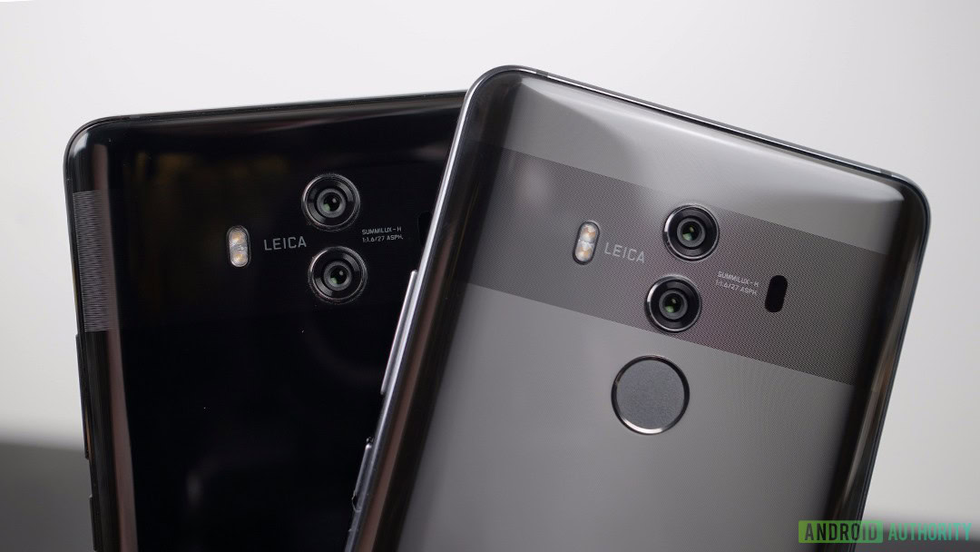 The HUAWEI Mate 10 and Mate 10 Pro.