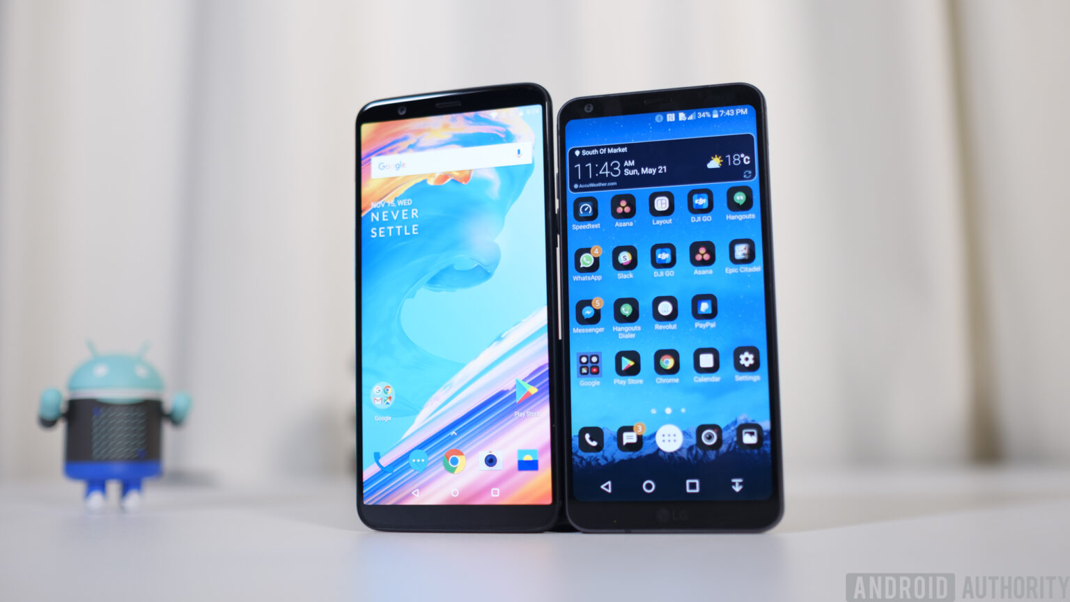 OnePlus 5T vs LG G6: quick look - Android Authority