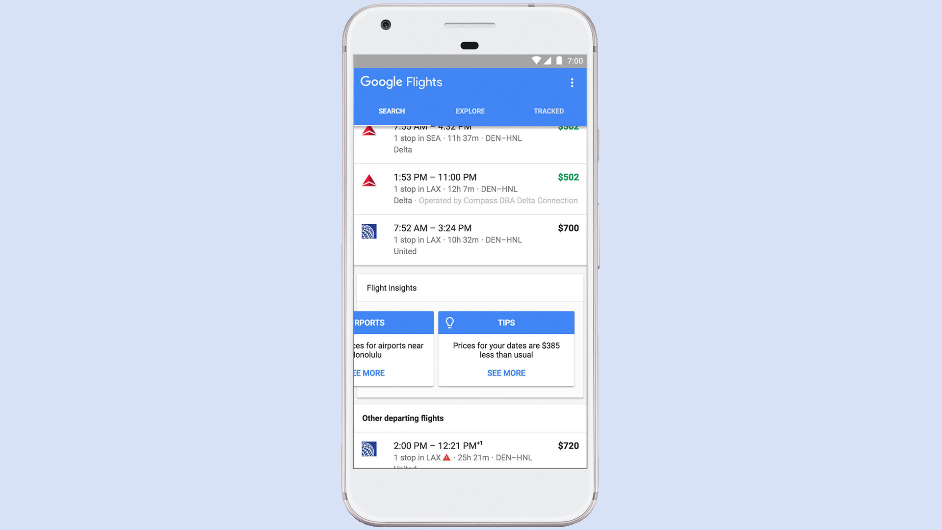 Google flights