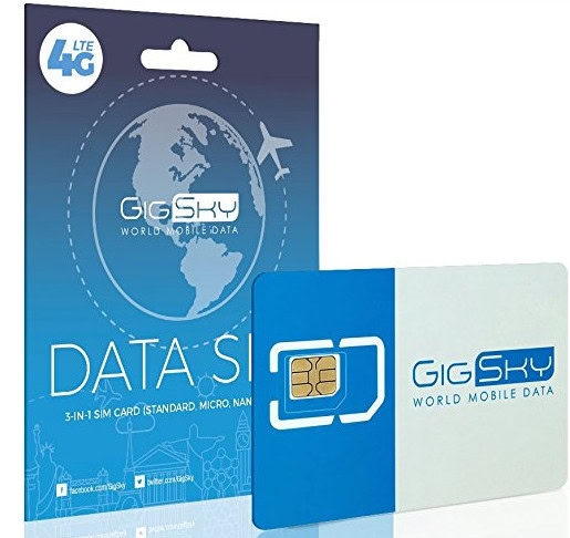 GigSky SIM card - Travel SIM card