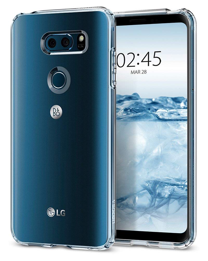 Amazon product image of LG V30 accessories Spigen Liquid Crystal case.