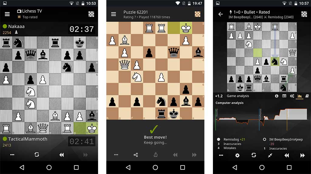 Lichess - best chess games for android