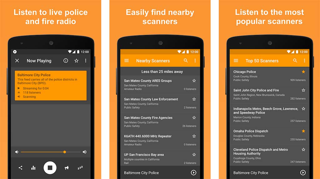 Scanner Radio - the best police scanning apps