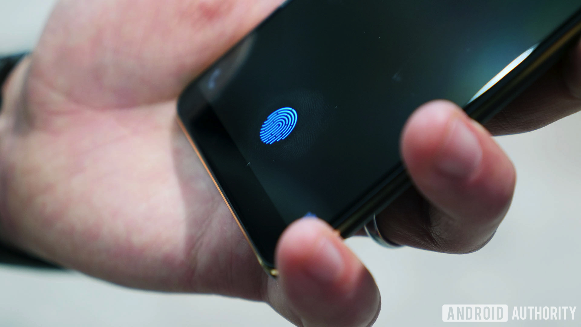 Galaxy S10 display fingerprint reader