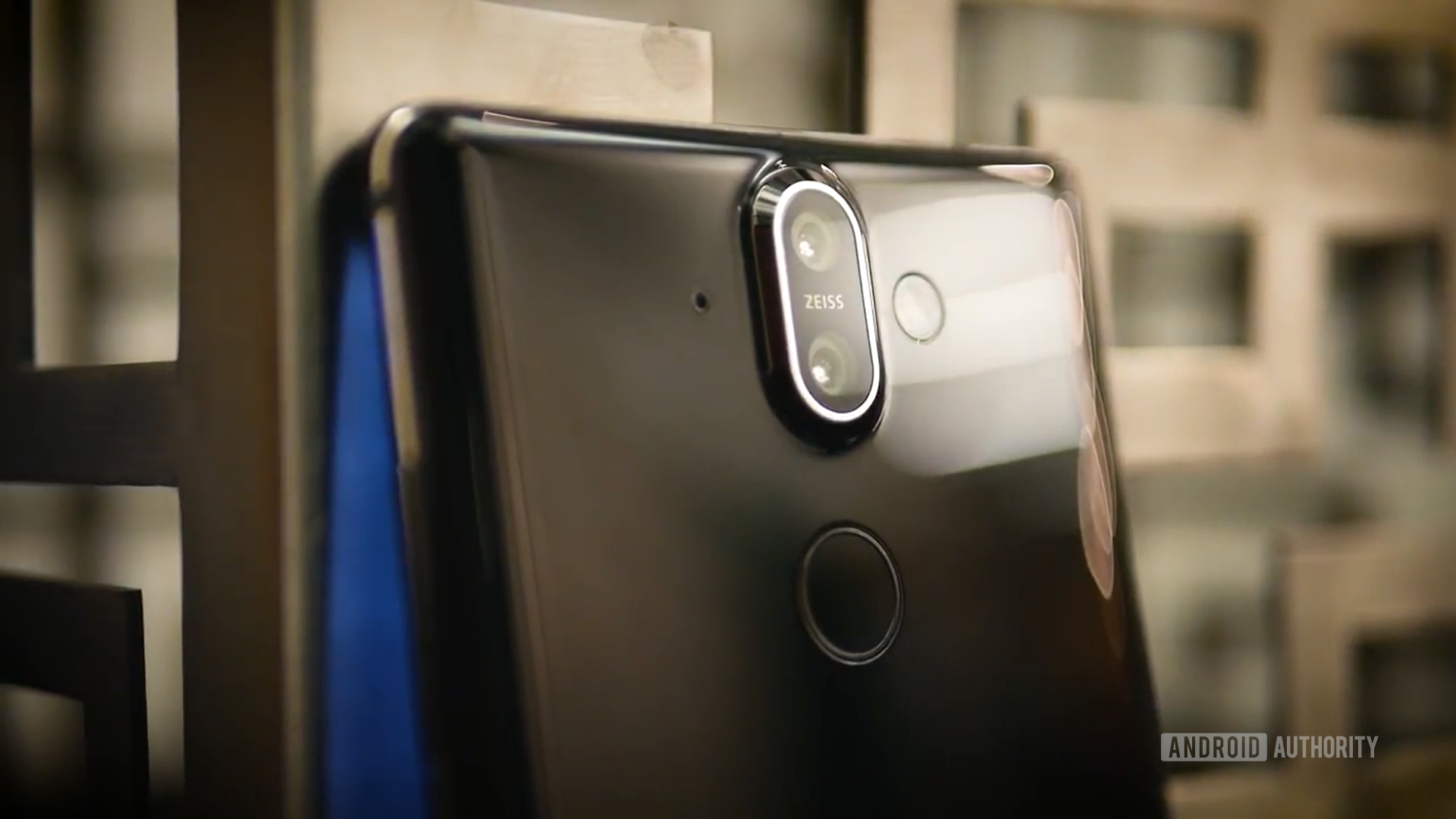 The Nokia 8 Sirocco's camera housing.