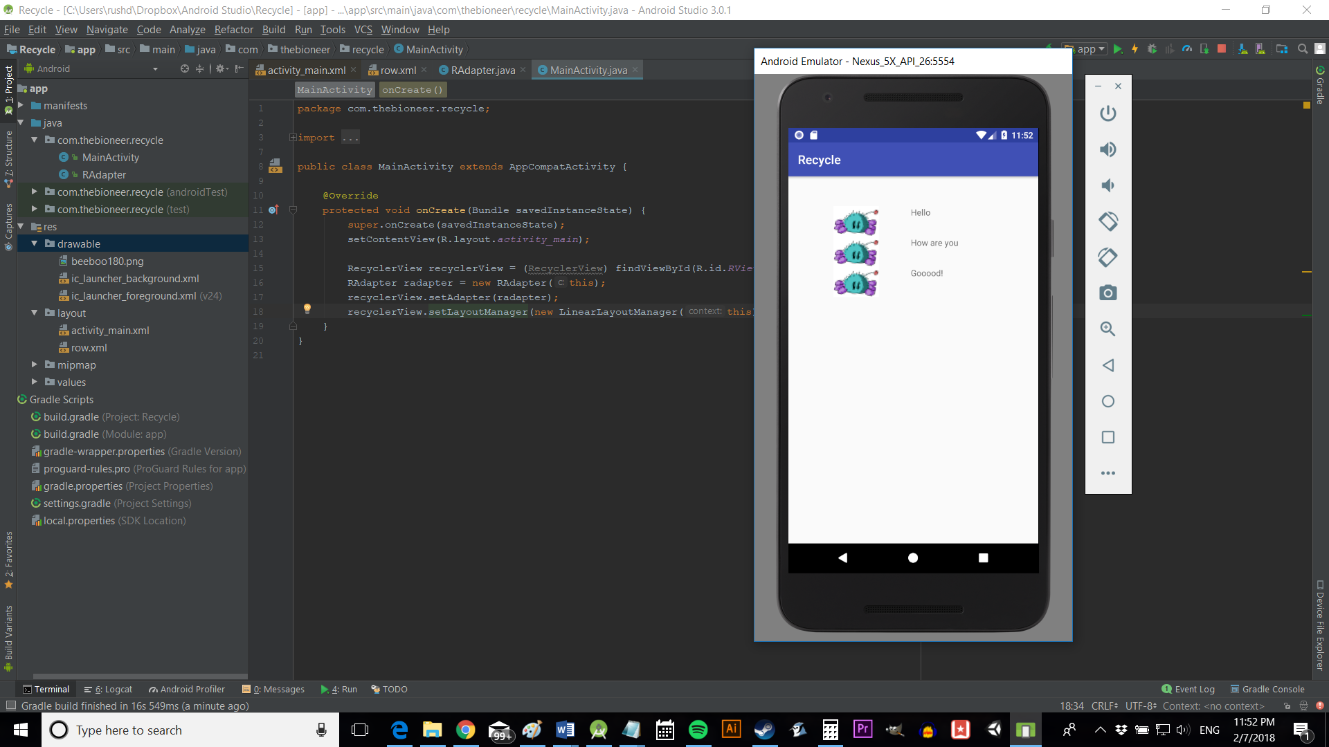 Android studio games