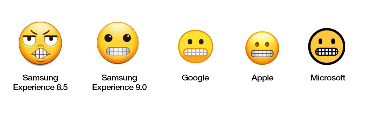 samsung grimace emoji.