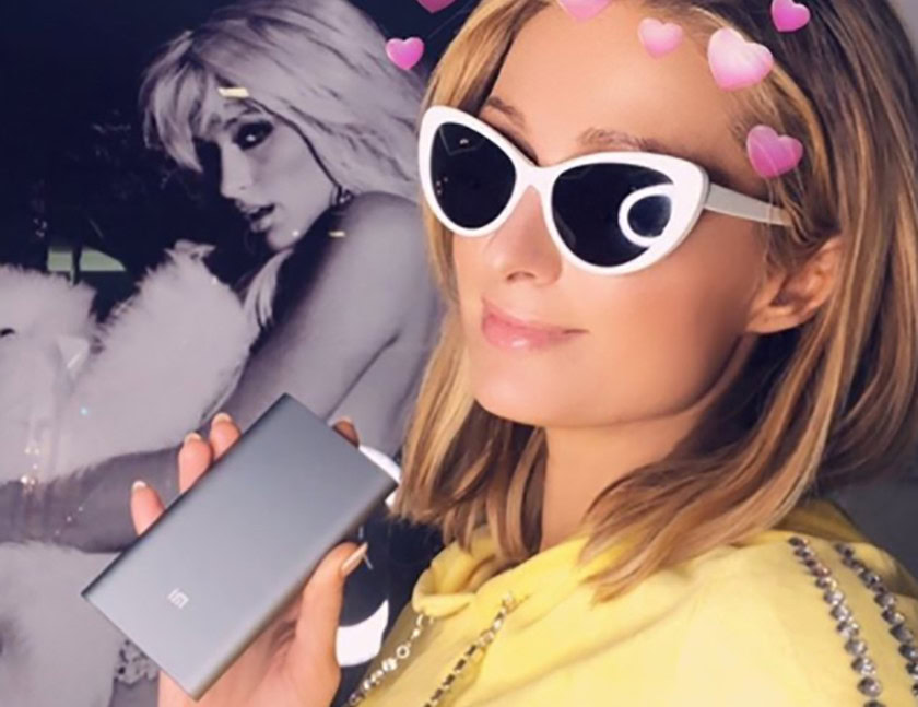 paris hilton xiaomi power bank pro