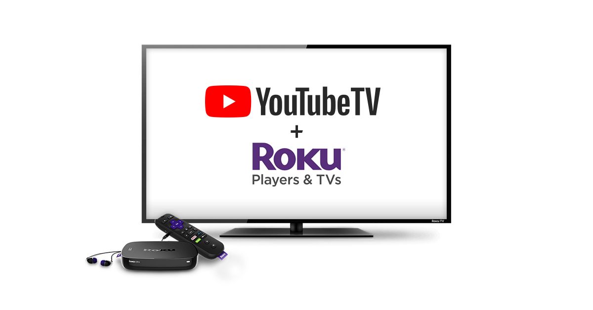 A YouTube TV and Roku promo image