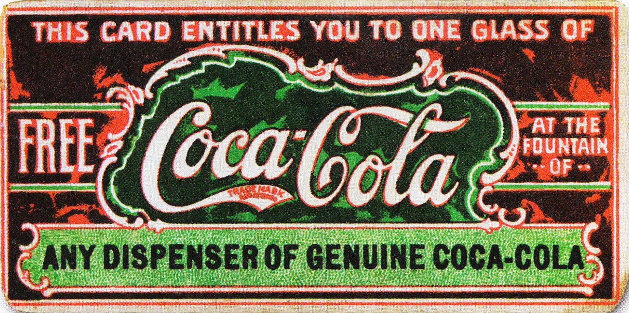 คูปอง Coca -Cola ในศตวรรษที่ 19 - ที่รักคืออะไร?