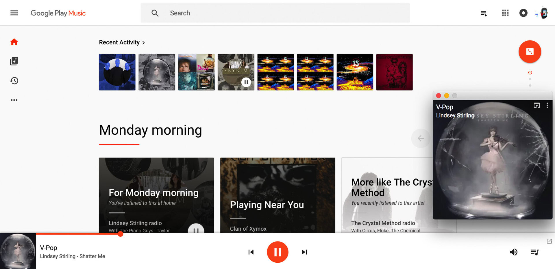 Google Play Music desktop version