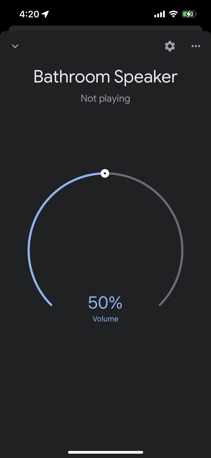 Controlling speaker volume in the Google Home app