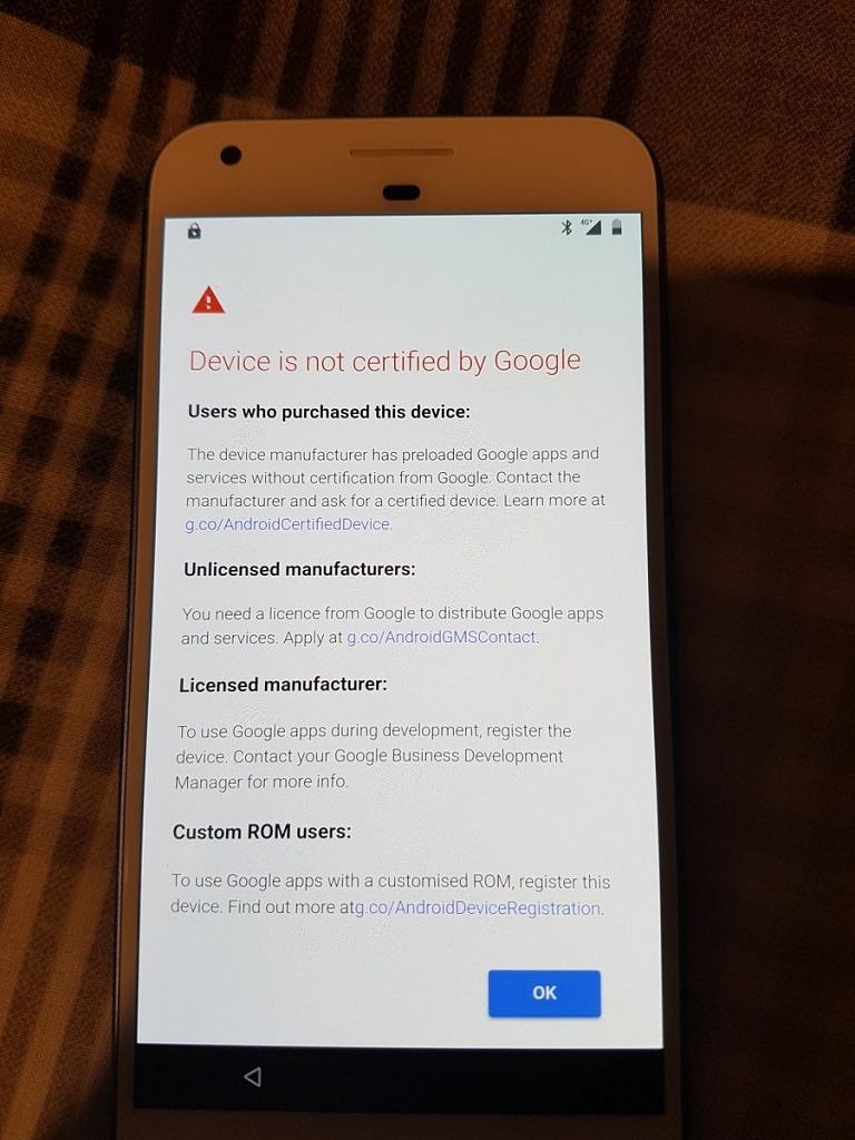 uncertified google apps