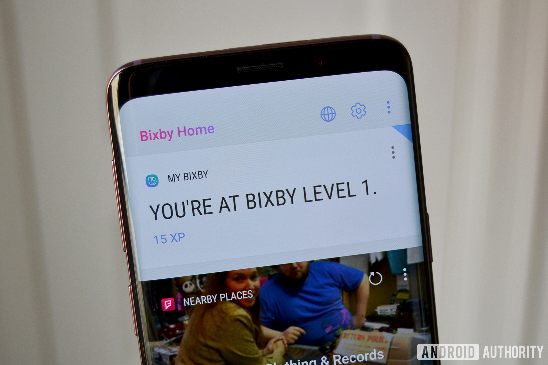 Bixby on the Galaxy S9.