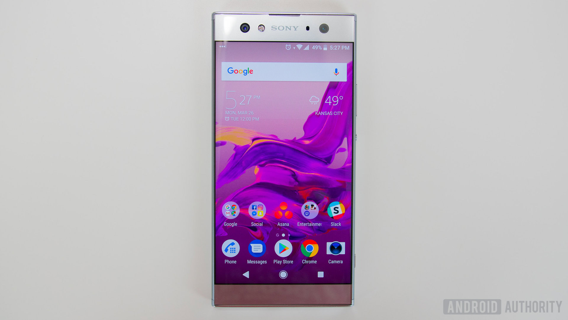 Sony Xperia XA2 Ultra white background