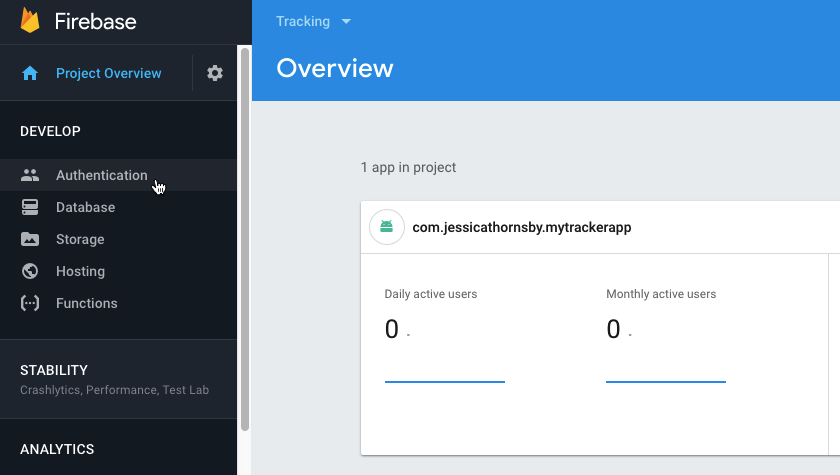 Firebase Realtime Database GPS app