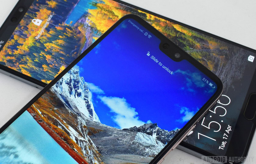 HUAWEI P20 vs P20 Pro notch