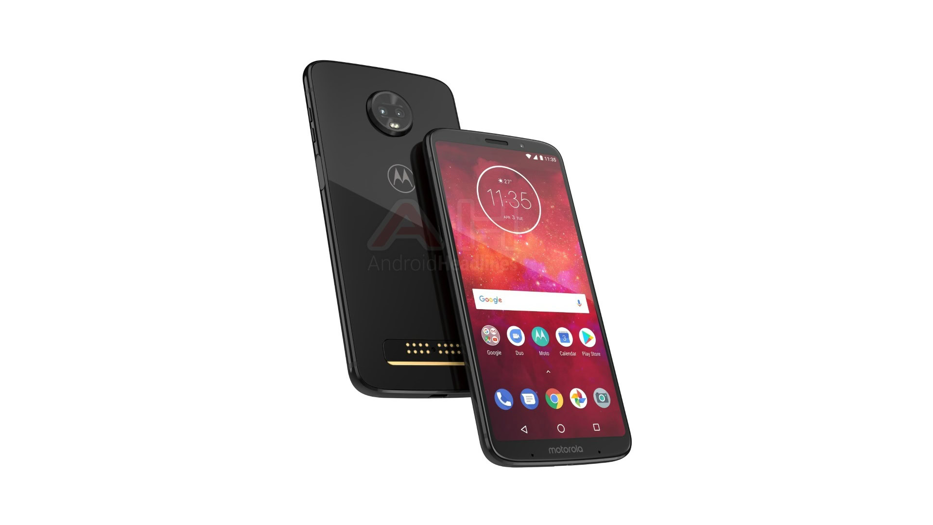 An apparent Moto Z3 Play render.