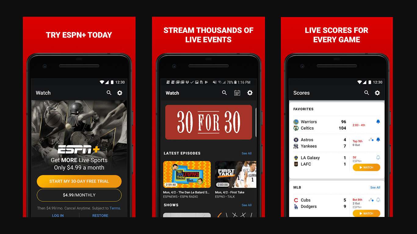 ESPN Plus' streaming service launching this spring for $4.99 per